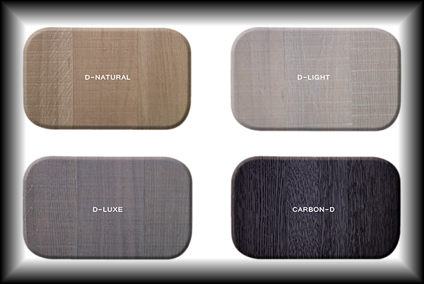 Colour wood samples D Solid Oak furniture