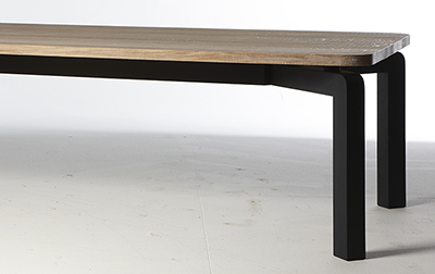 Delta D Collection solid oak design table